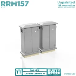 Rusty Rails Modelling 157 Lineside Cabinets (TT1:20 Gauge)