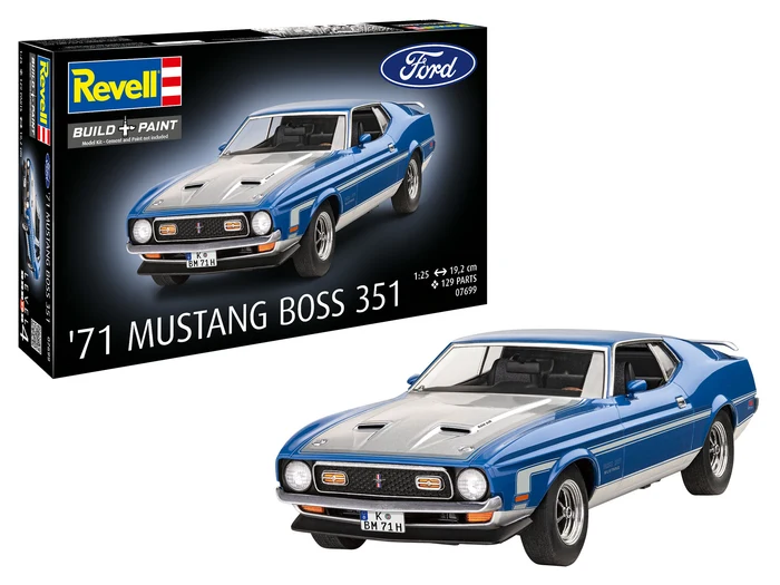 Revell 07699 71 Ford Mustang Boss 351 (1:25 Scale)