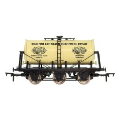 Dapol 4F-031-147 6 Wheel Milk Tanker Axe Brand Cream (OO Gauge)