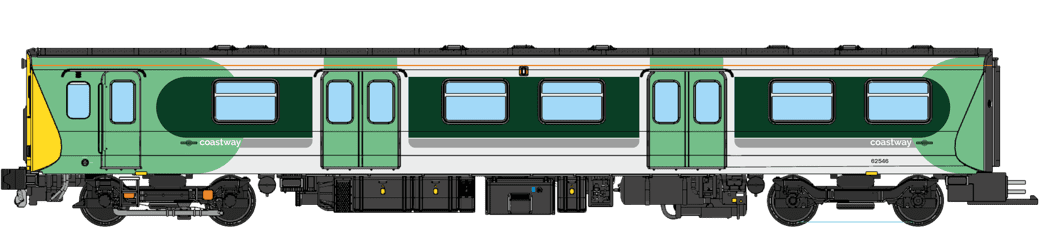 Revolution Trains RT-N-313-341DC Class 313204 Southern Rail Livery White & Green 3 Car EMU Set (N Gauge) Free Postage